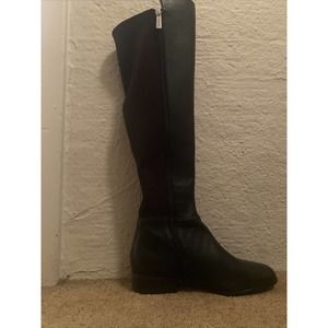 Michael Kors Bromley Women's Leather Over-The-Knee Boots - Black, 7.0 US